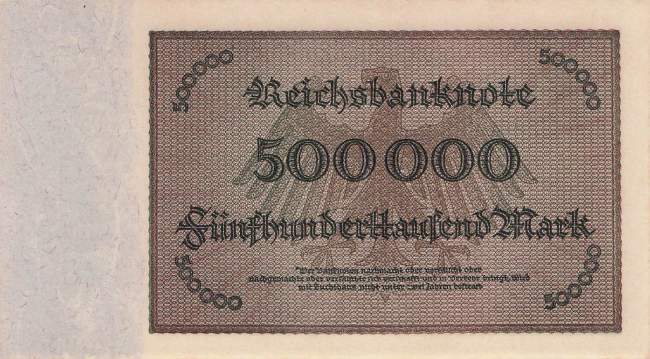 500000 Mark 1923 ro.87f AC